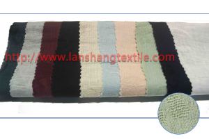 Dyed Jacquard Linen Cotton Fabric for Garment Dress Textile Skirt